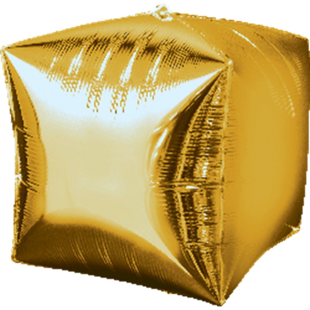 Gold Cube Balloon - 1pc