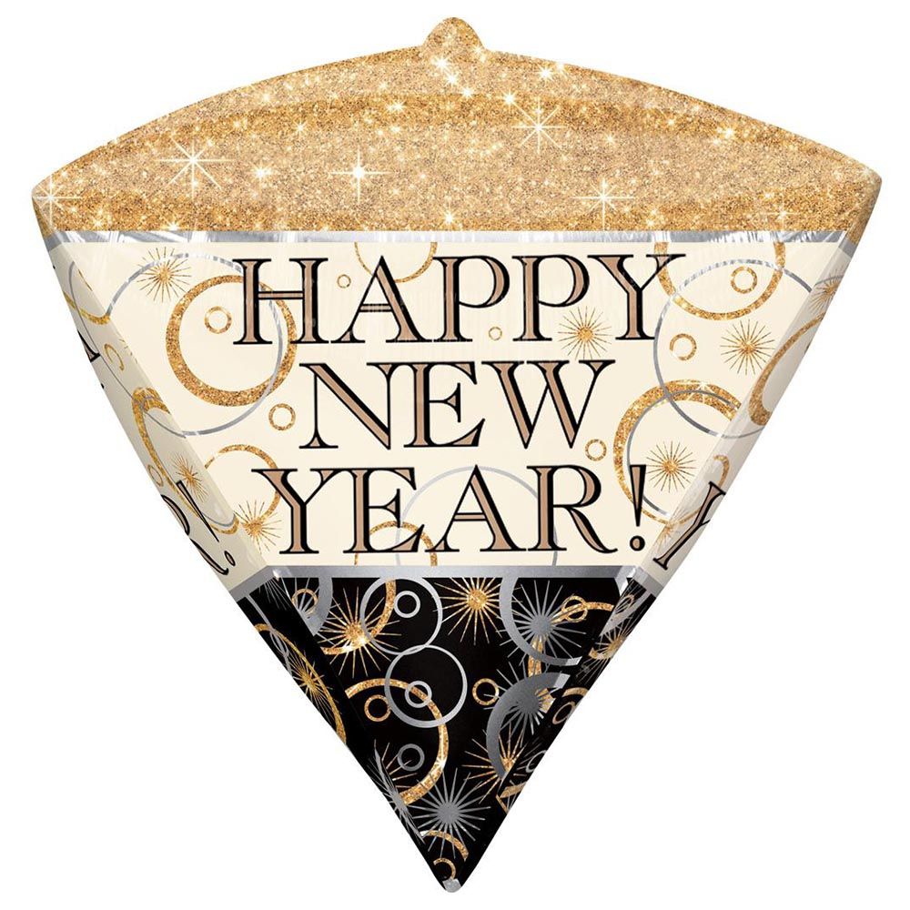 Anagram - New Year Sparkle Diamondz Ultra Shape Foil Balloon