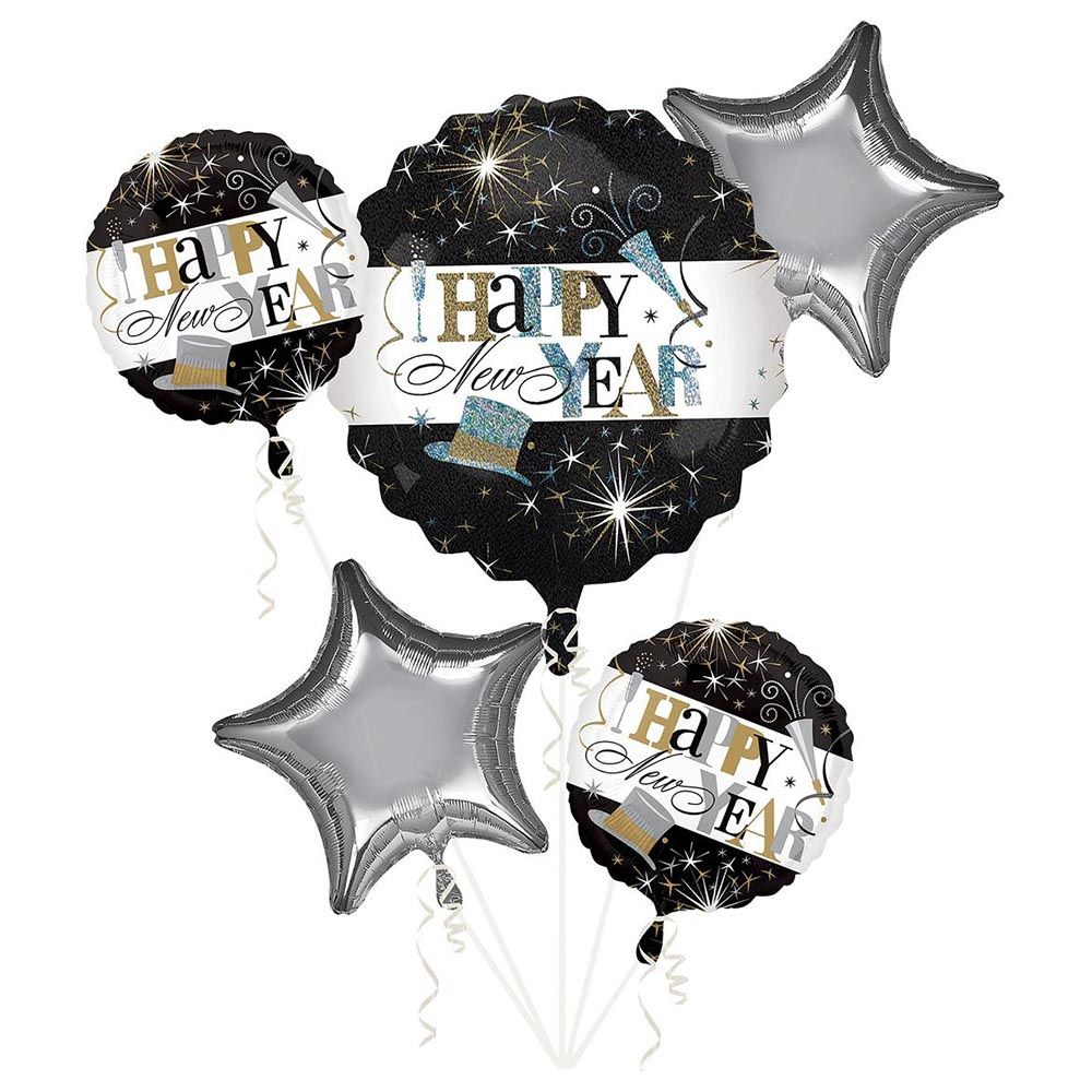 Anagram - Elegant Celebration Balloon Bouquet - 5pc-Set