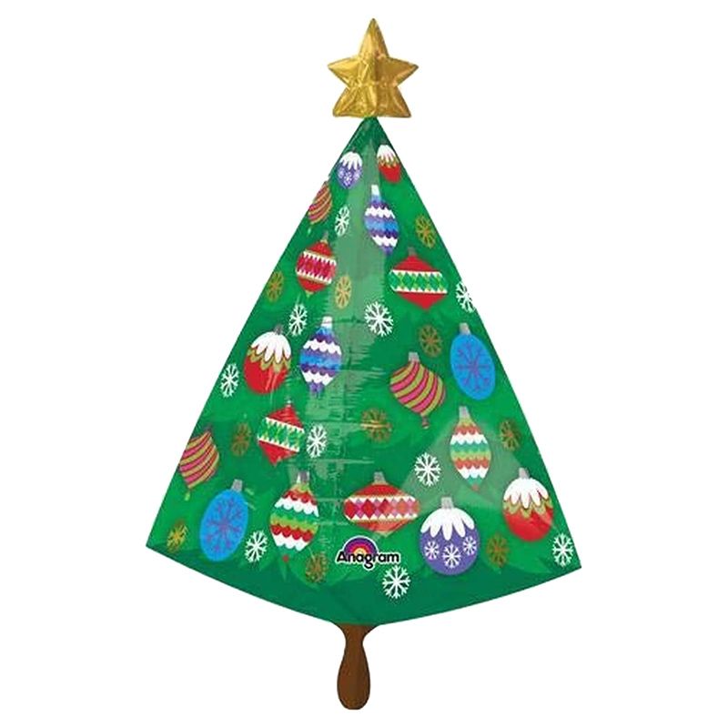 Christmas Tree W/ Star Ultra Shape Foil Balloon