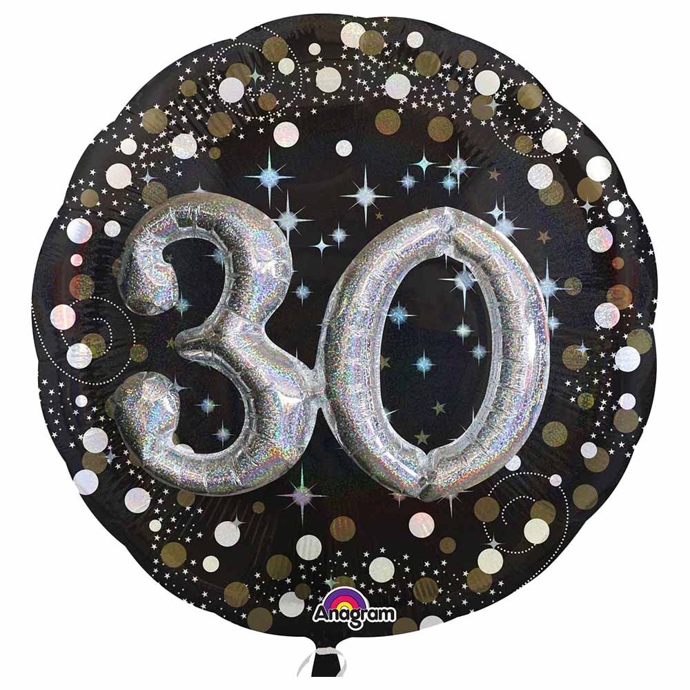 Party Centre - 36-inch Sparkling 30 Birthday Balloon