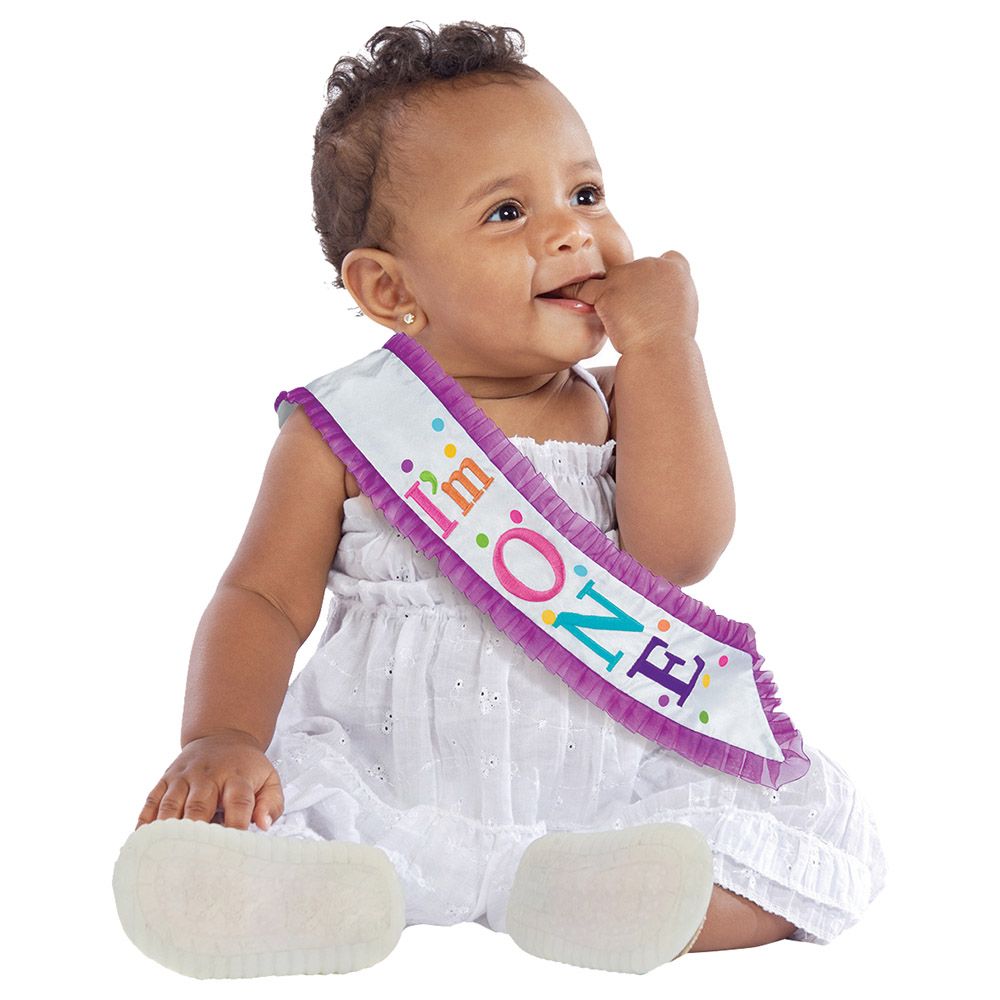 1st Birthday Girl Rainbow Birthday Sash