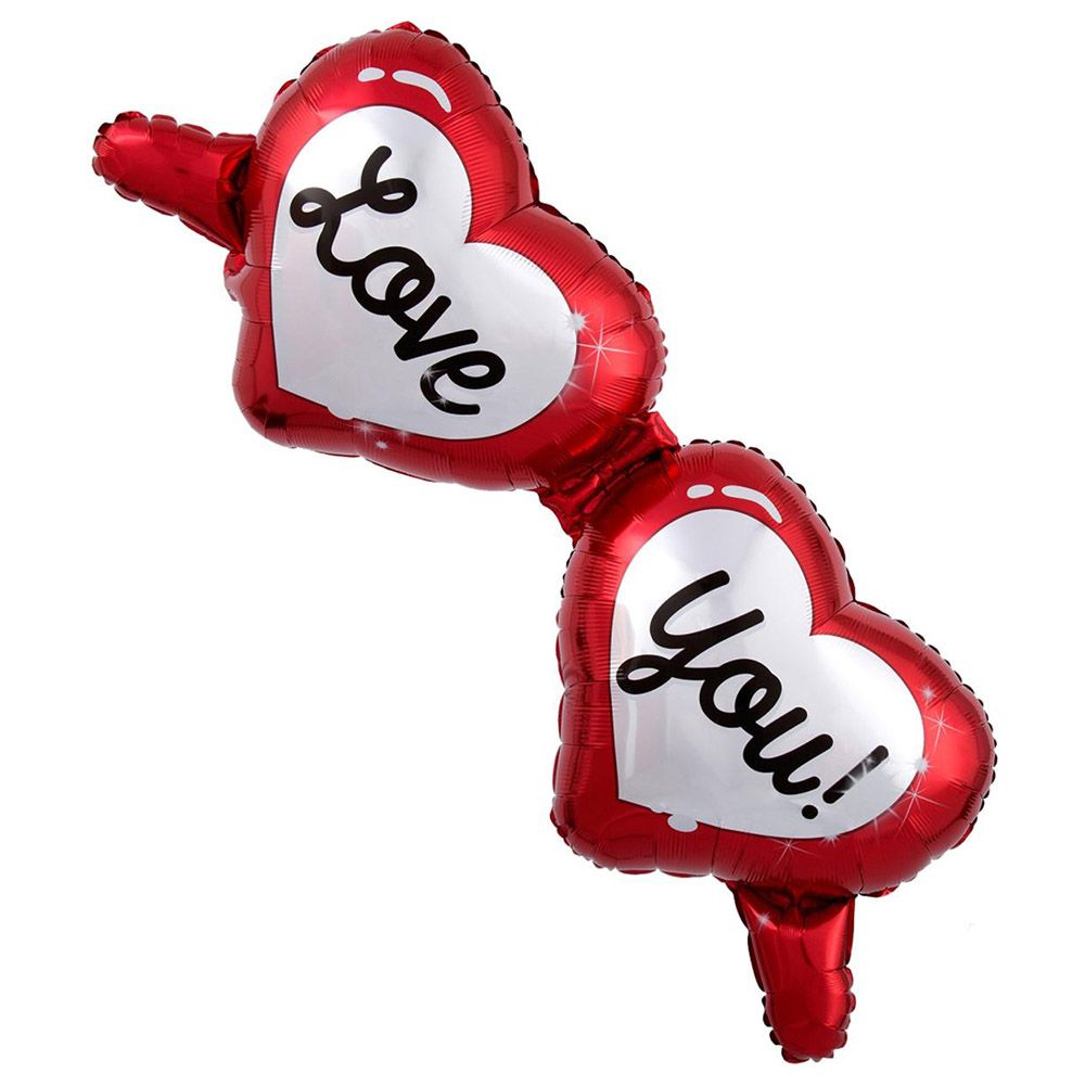 Heart Shaped Glasses Supershape Foil Balloon