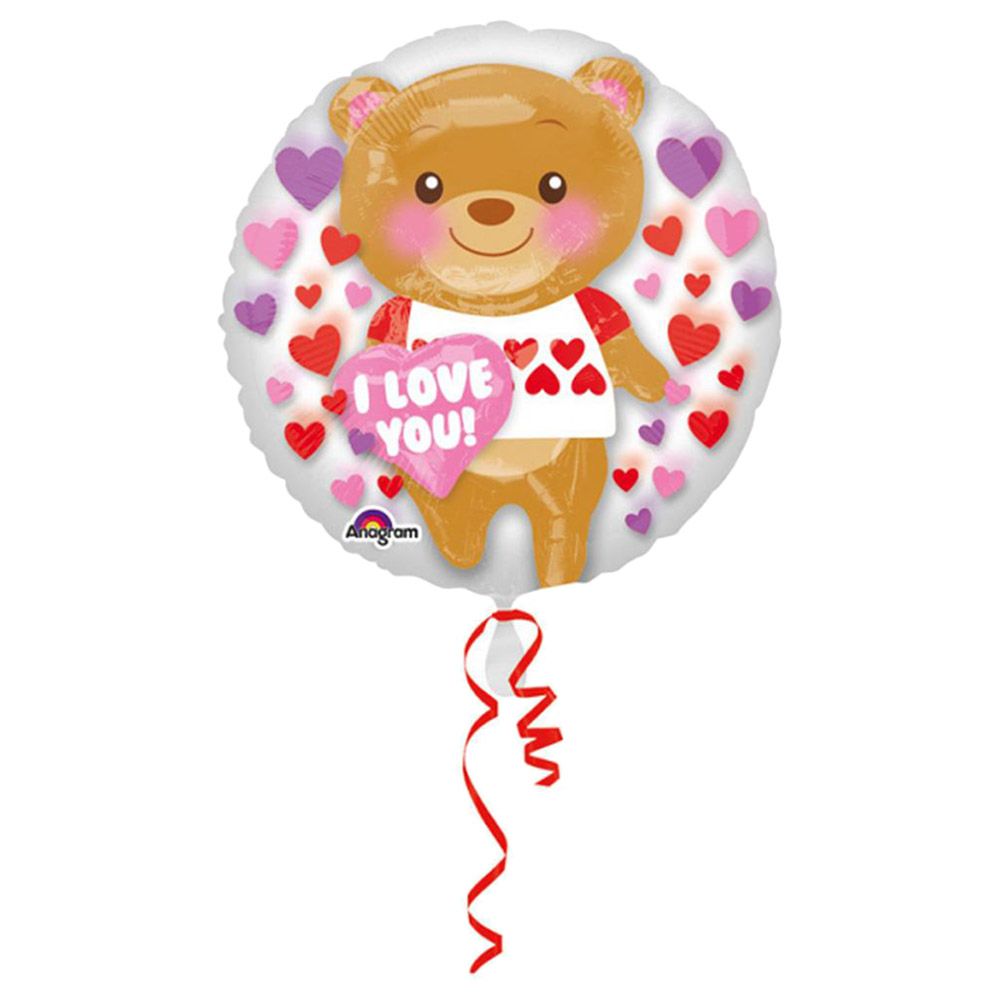 Love You Bear insiders Foil Balloon 60cm