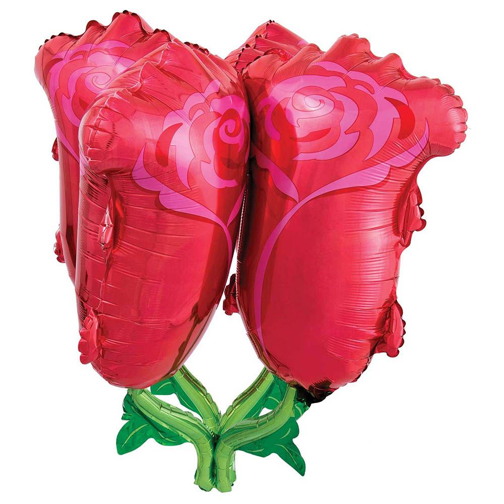 Red Roses Ultra Shape Foil Balloon - Red