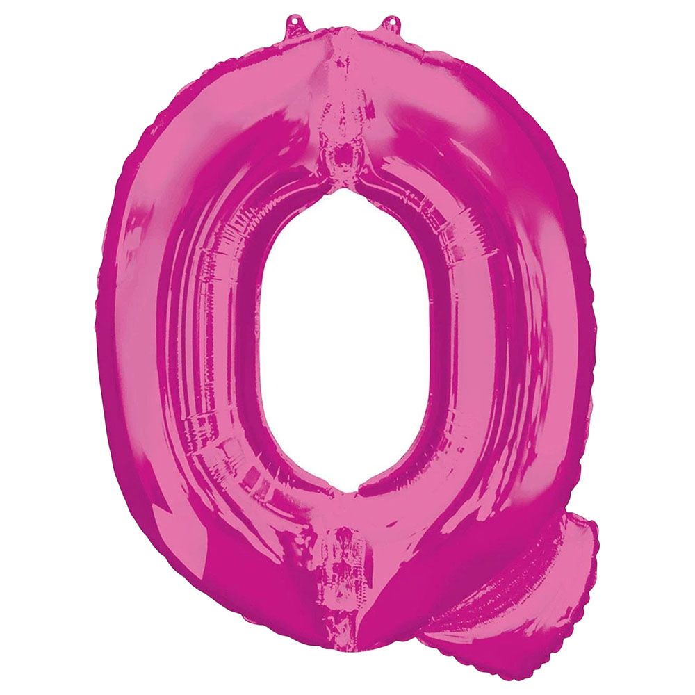 Party Centre - Letter Q SuperShape Balloon - Pink