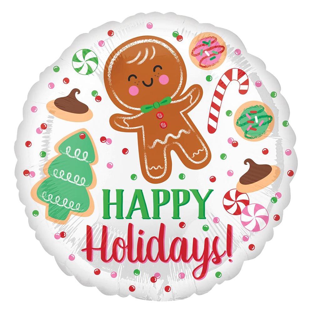 Anagram - Holiday Cookies Foil Balloon 45cm