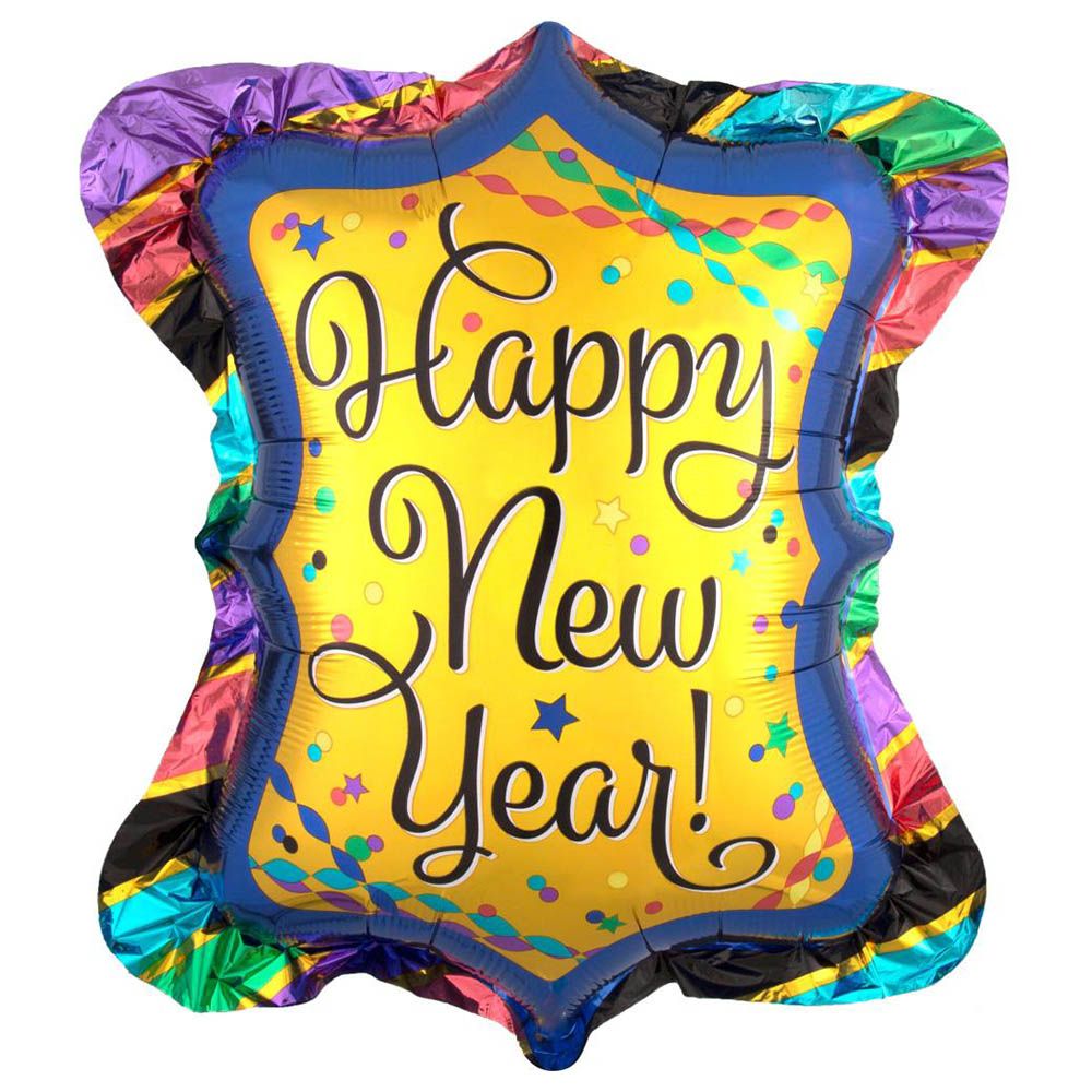 Anagram - Happy New Year Ruffle Frame Super Shape