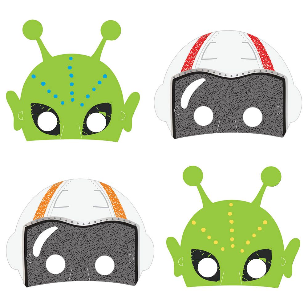 Blast Off Birthday Masks