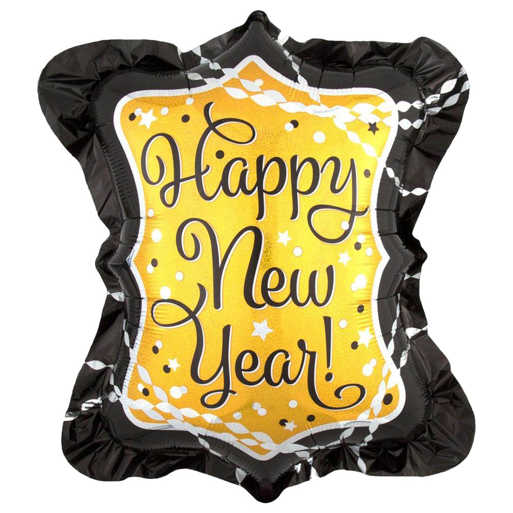 Anagram - New Year Streamers & Sparkles Holographic Super Shape