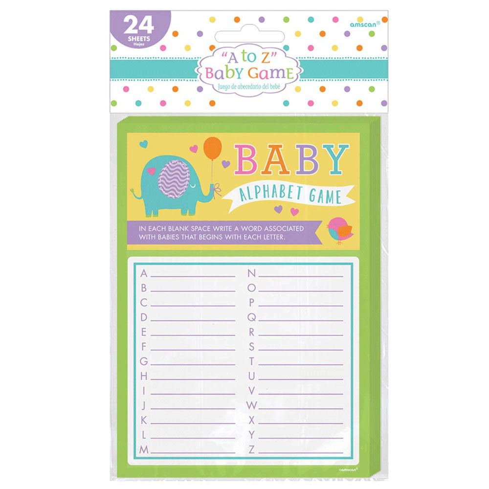 Amscan - Baby Shower A To Z Game