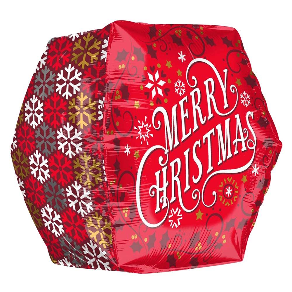 Anagram - Geometric Christmas Anglez Ultrashape Balloon 40cm