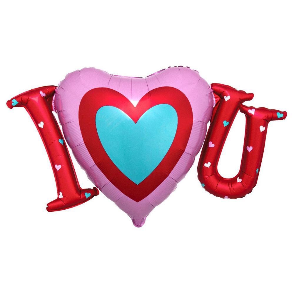 infused I Heart You Satin Foil Balloon