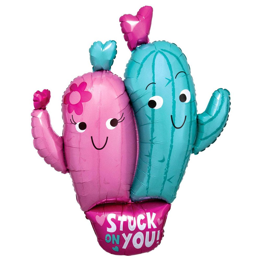 Valentines Stuck On You Supershape Foil Balloon 71x91cm