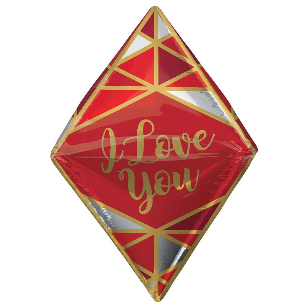 Valentines Love Lines Gem Anglez UltraShape Balloon