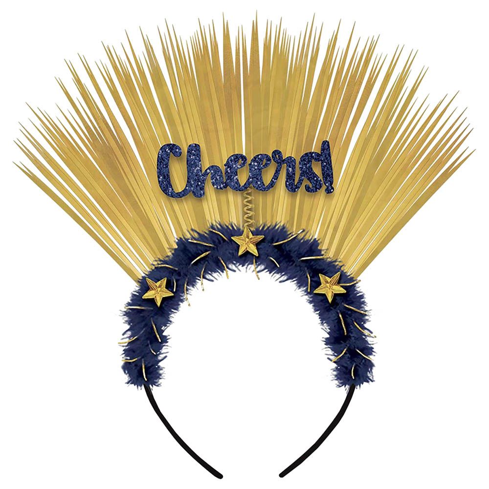 Party Centre - Midnight Cheers Marabou Headband