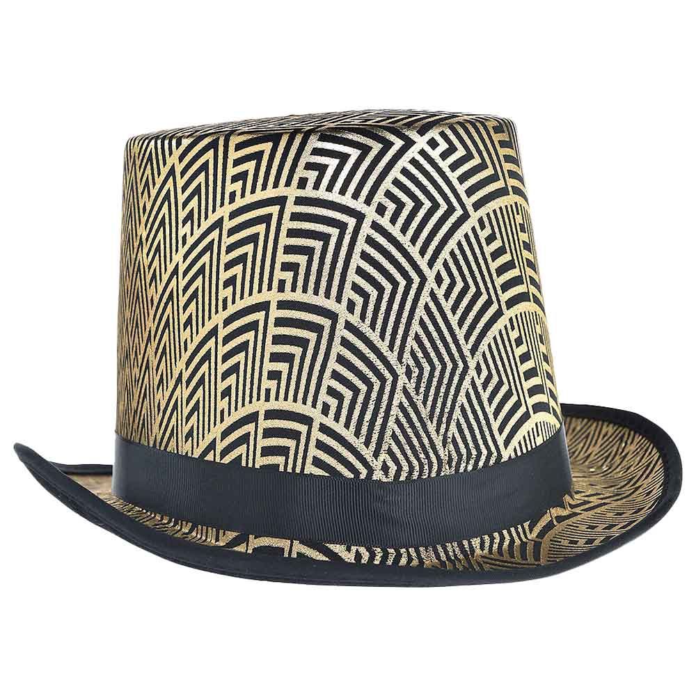 Amscan - Gatsby Black & Gold Top Hat