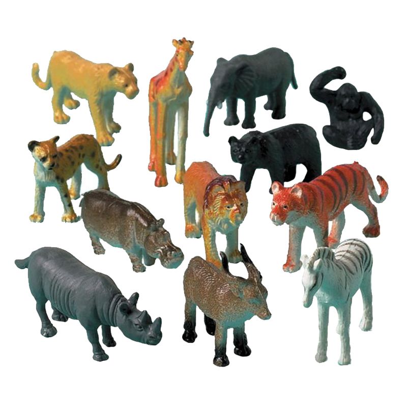 Jungle Animals 12pcs