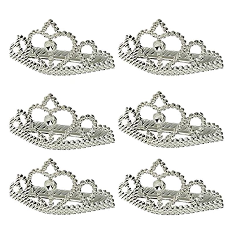 Metallic Tiara Value Pack 6pcs - Silver