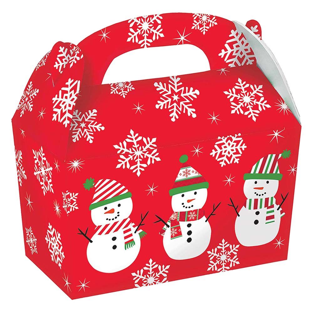 Amscan - Snowman Gable Box Cardboard 5pcs