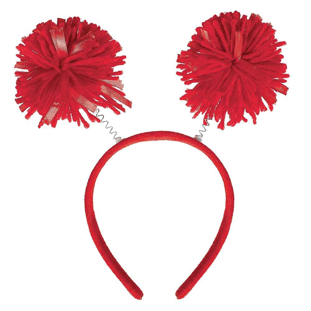 Pom Pom Head Bopper - Red