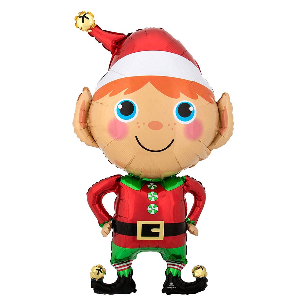 Anagram - Happy Christmas Elf Supershape Balloon 55x88cm