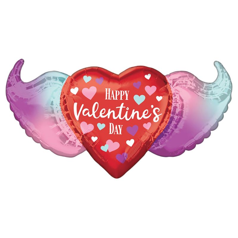 Valentine's Day Winged Heart Balloon