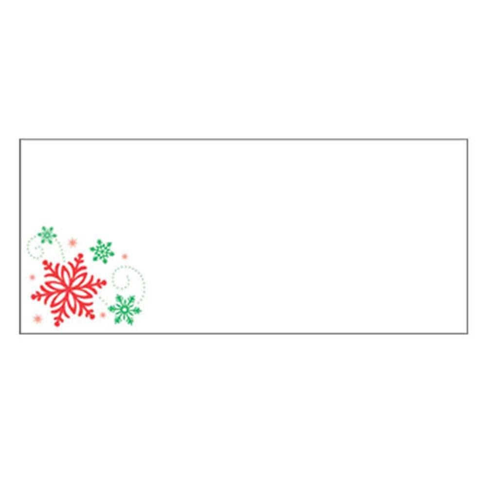 White Envelope with Snow Flake