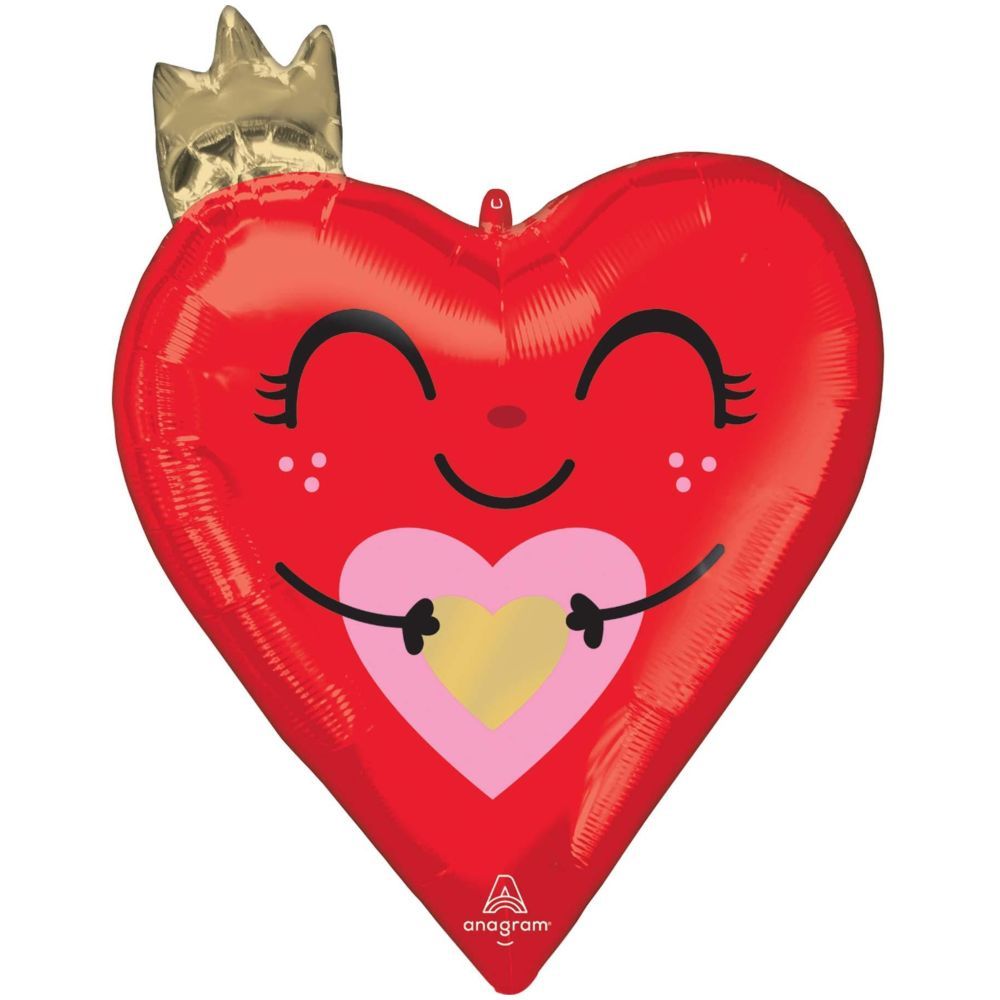 Valentines Queen of My Heart SuperShape Balloon