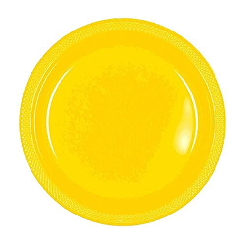 Amscan - Plastic Plates 7" 20pcs - Yellow Sunshine