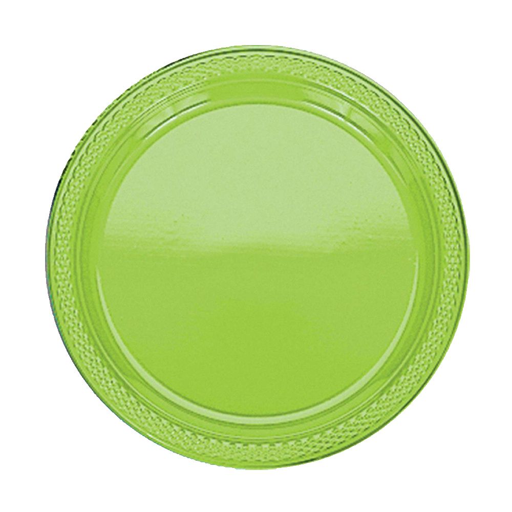 Amscan - Plastic Plates 7" 20pcs - Kiwi