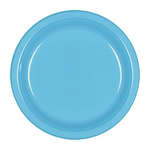 Amscan - Plastic Plates 7" 20pcs - Caribbean Blue