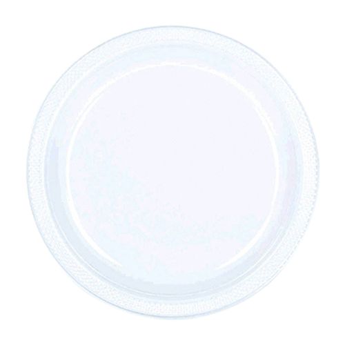 Amscan - Plastic Round Party Plate 7" 20pcs