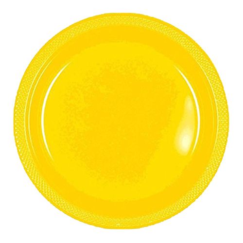 Amscan - Plastic Plates 9" 20pcs - Yellow Sunshine