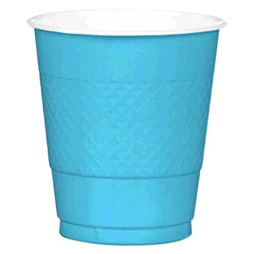 Amscan - Plastic Cups 9oz 20pcs - Caribbean Blue