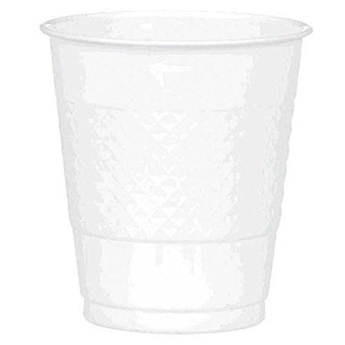 Amscan - Plastic Cups 12oz 20pcs - White