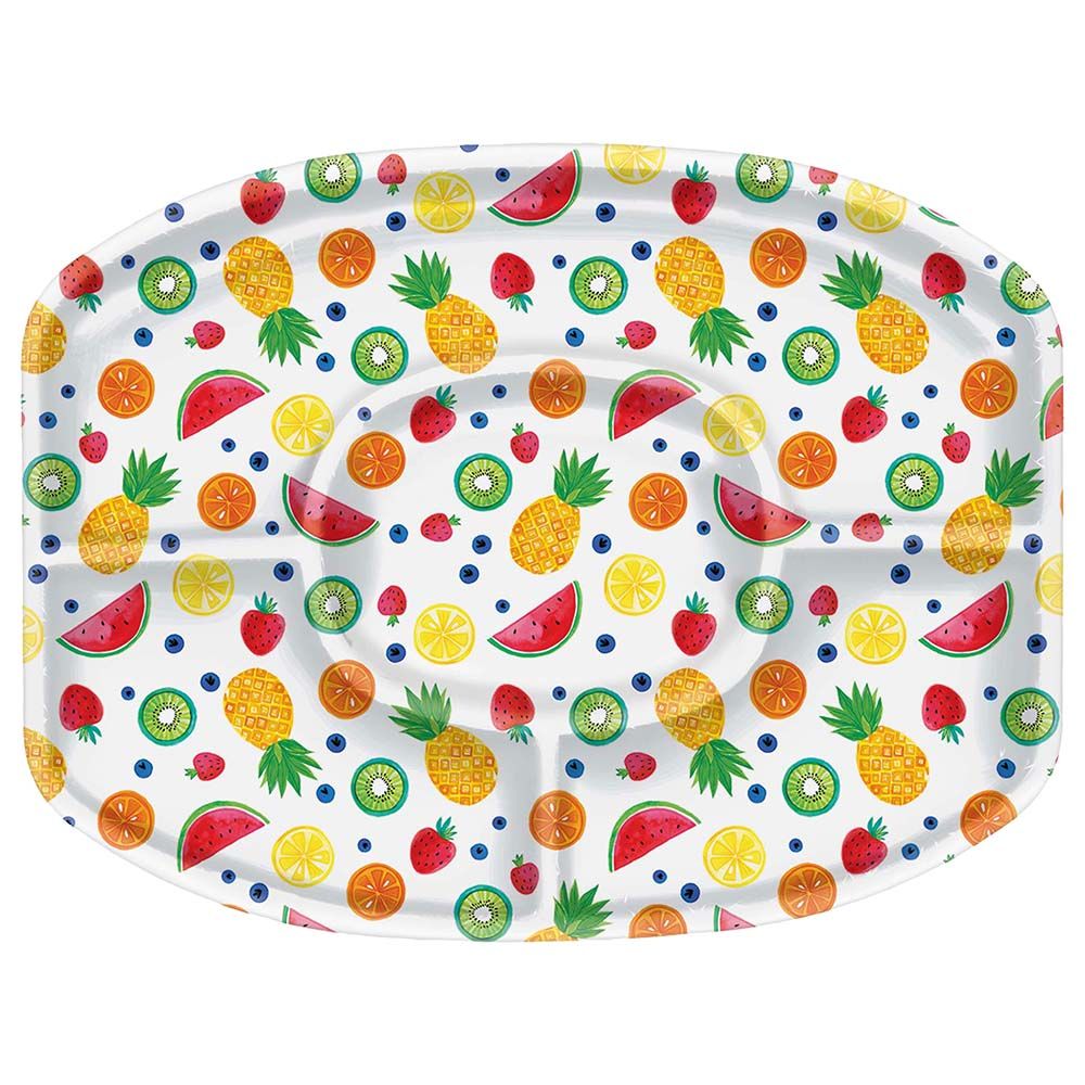 Fruit Sectional Plastic Platter