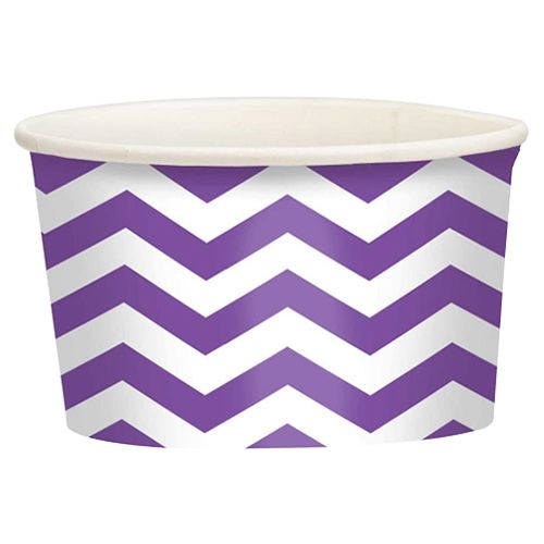 Amscan - Chevron Treat Cups 20pcs - Purple