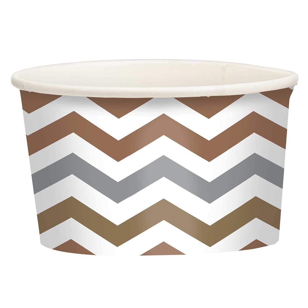 Amscan - Chevron Treat Cups - Mixed Metals