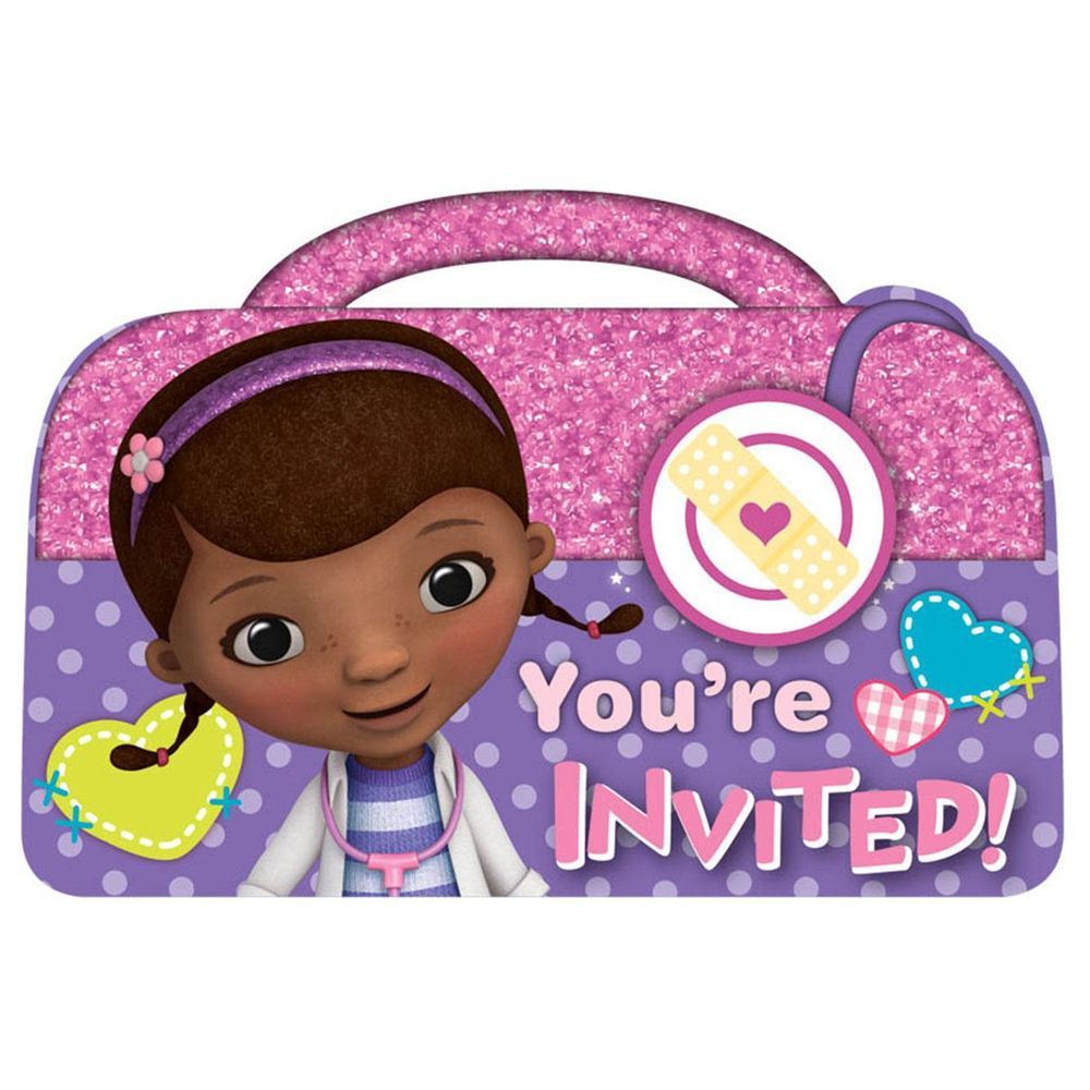 Disney Doc McStuffins Invitations 8pcs