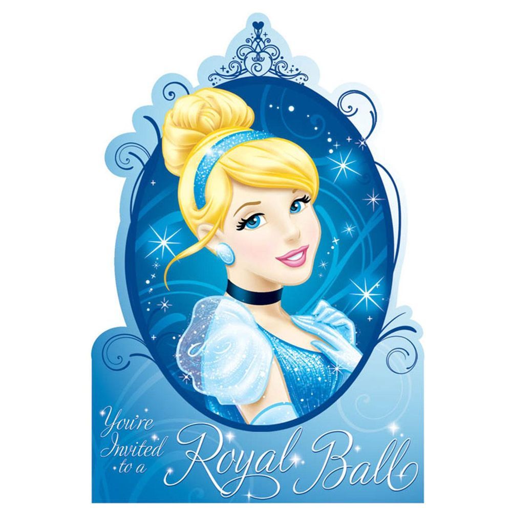 Disney Cinderella Invitations 8pcs