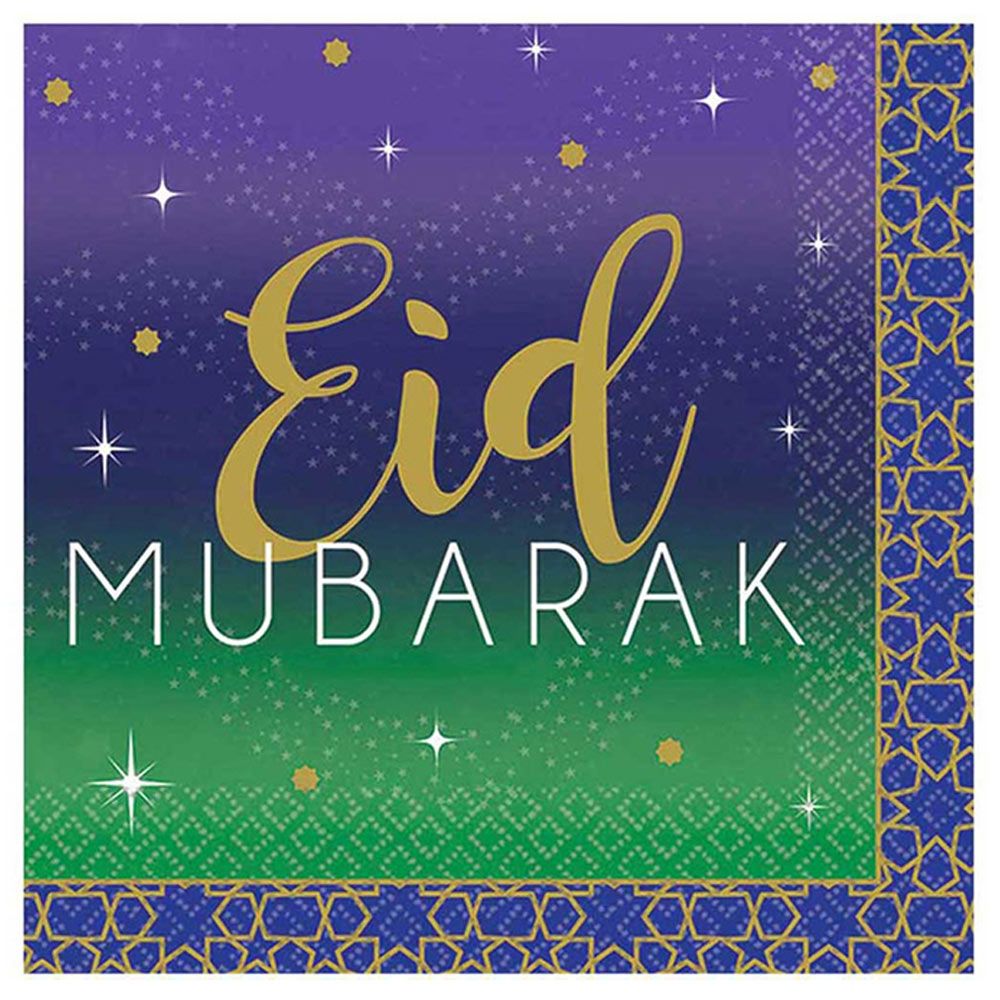 Amscan - Eid Celebration Beverage Napkin 16pc