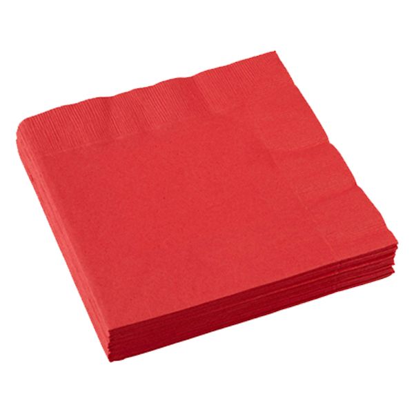 Amscan - Lunch Tissues 20pcs - Apple Red