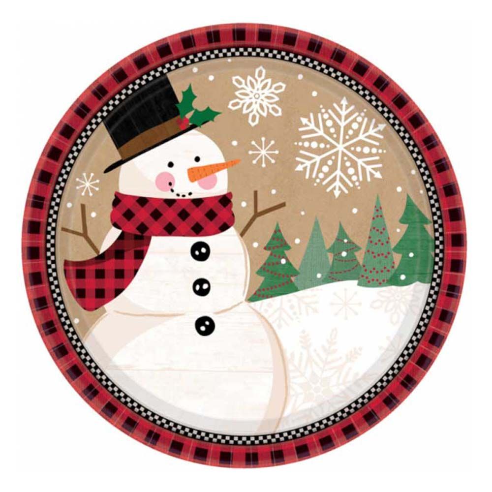 Amscan - Winter Wonder Plates - 7-inch - 8pcs