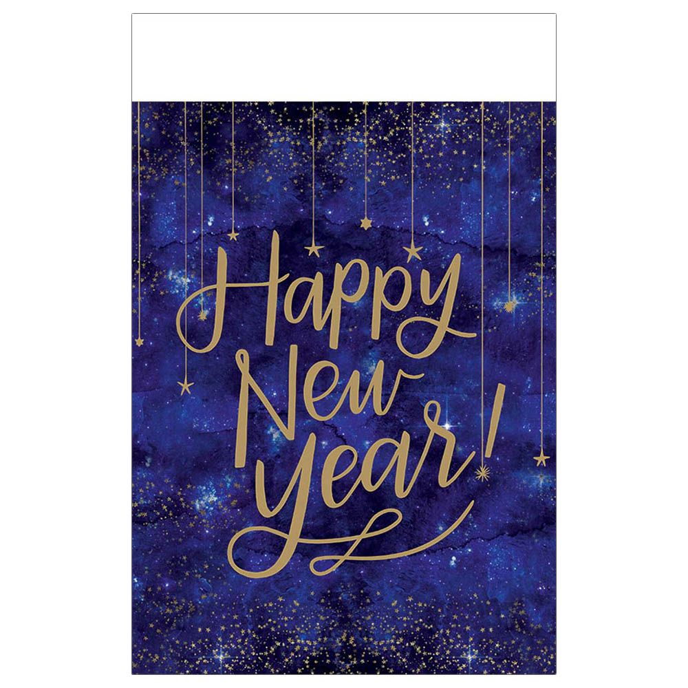 Amscan - Midnight New Year's Eve Plastic Tablecover