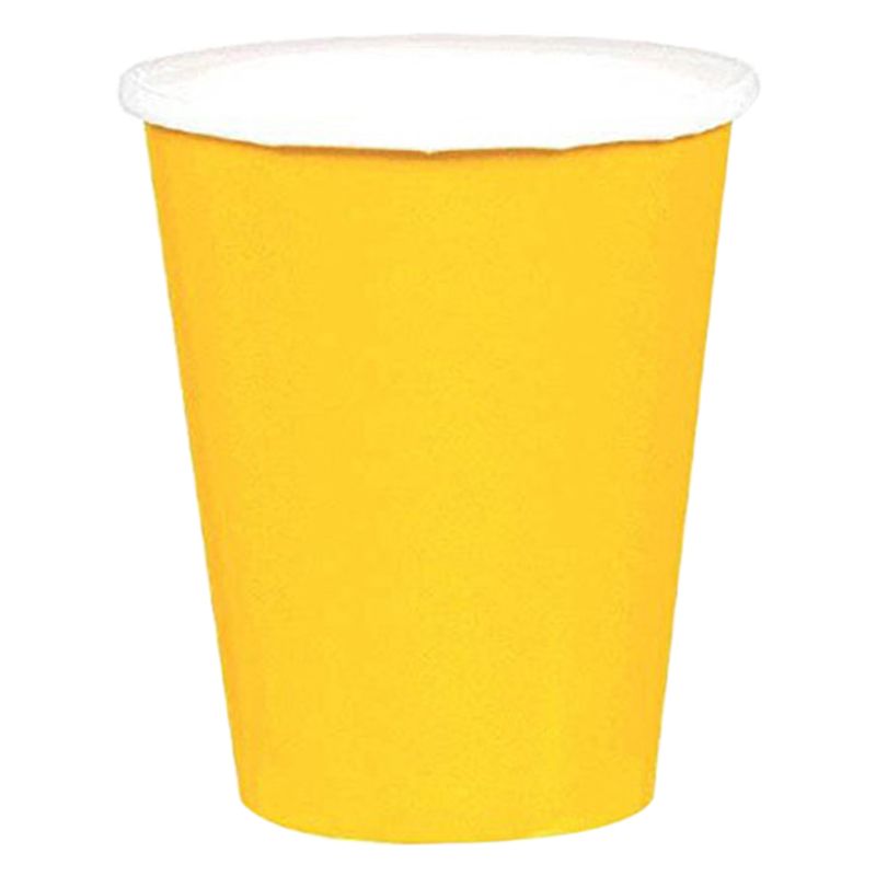 Amscan - Party Paper Cups 20pcs - Yellow Sunshine