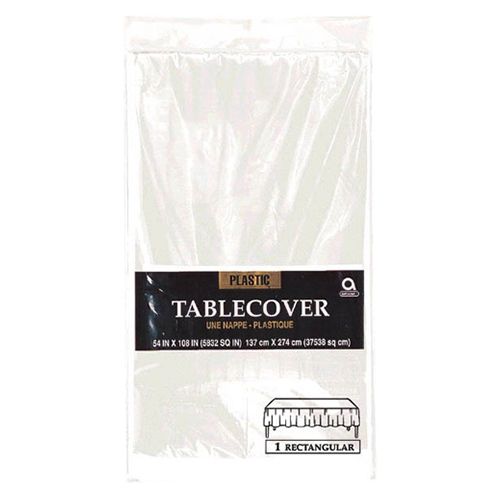 Amscan - Plastic Rectangular Table Cover - Clear