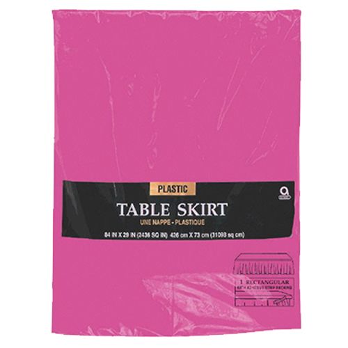 Amscan - Plastic Table Skirt - Magenta