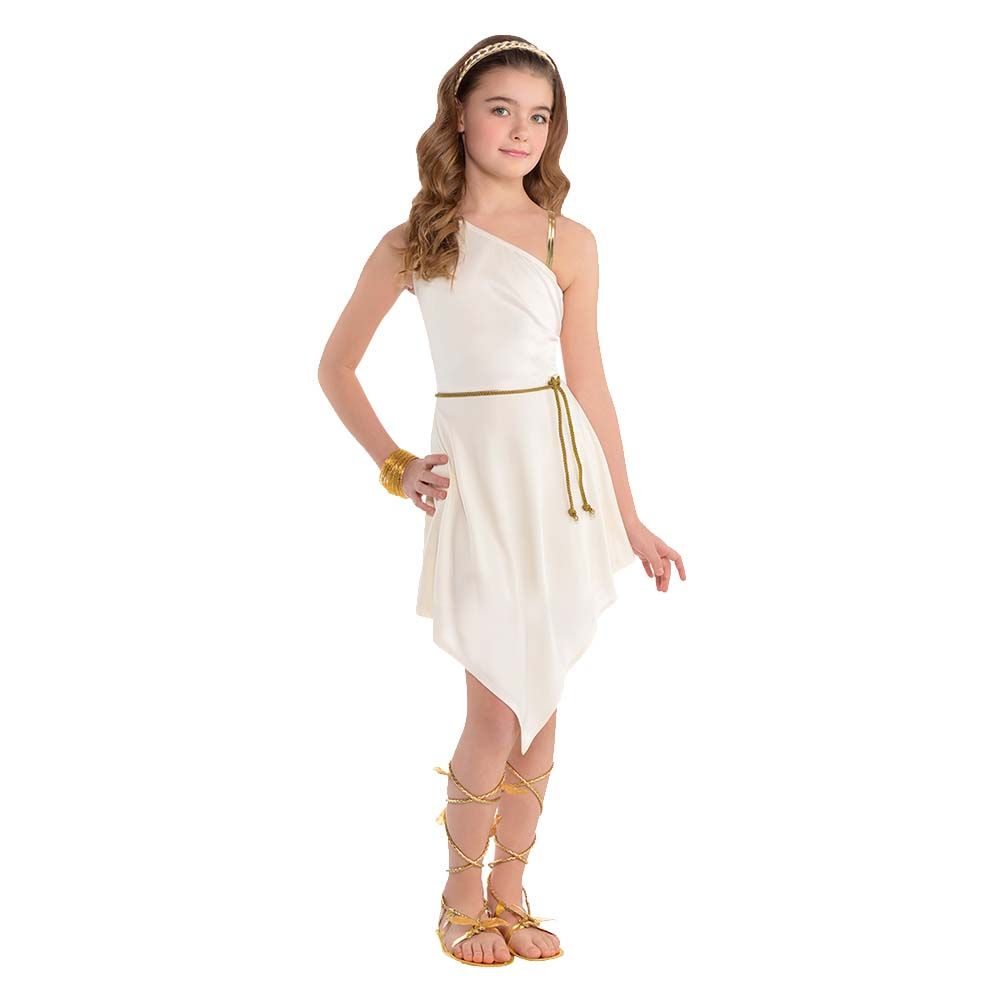 Roman Goddess Dress - White