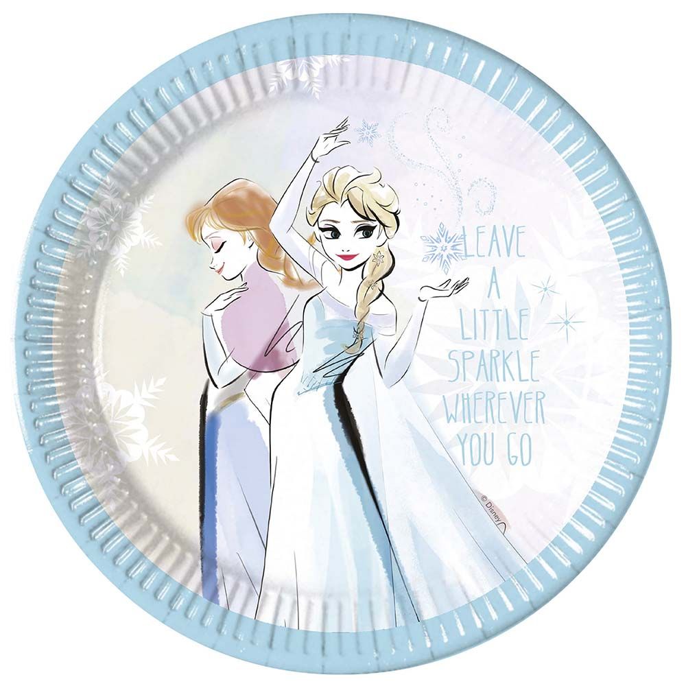 Disney Frozen Sparkle Paper Plates 9", 8pcs